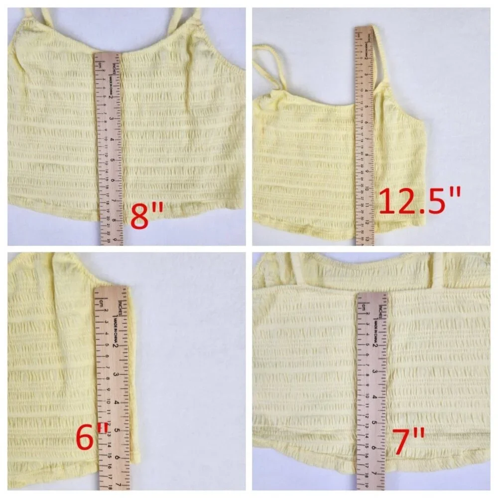 PacSun Pac Cares Womens Crop Top Size S Yellow - Picture 6 of 6